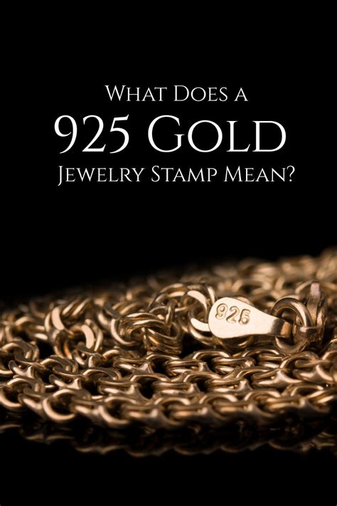 925 gold stamp meaning.